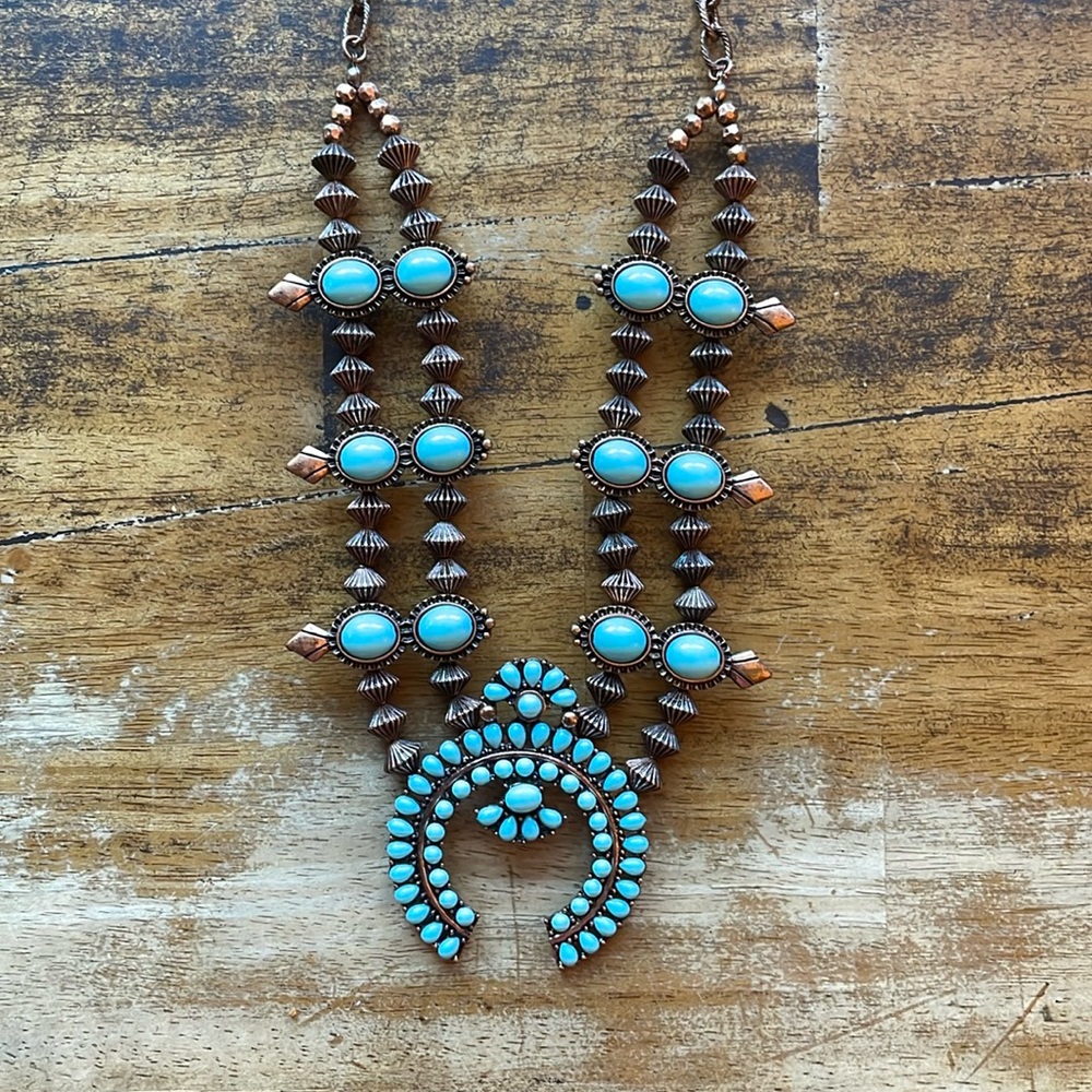 Squash blossom necklace